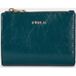 Furla Classique Petit Portefeuille Pliable Avec Fermeture Éclair Bleu canard + ballerine