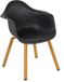 Merkloos Lesli Living - Bistrostoel Montreux - Zwart - Set van 4