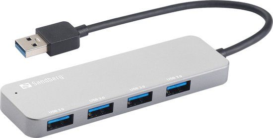 Sandberg USB 3.0 Hub 4 ports SAVER - Zilver