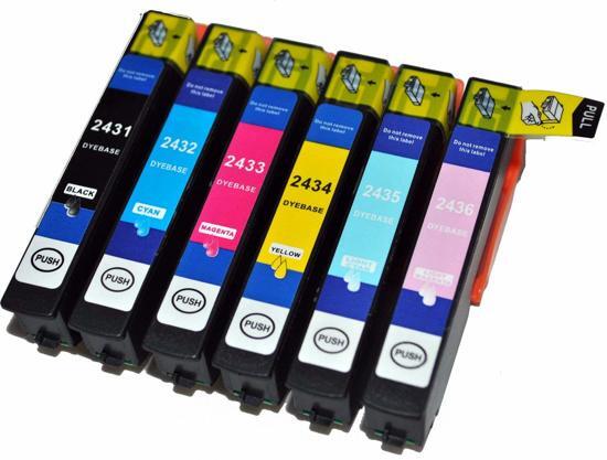 inktdag huismerk Epson 24XL inktcartridge multipack van 6 stuks - Zwart C M Y LC LM