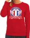 Bellatio Decorations Rood France drinking team sweater / sweater rood dames - Frankrijk kleding XL