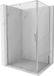 Mexen Exo porte battante cabine de douche 110 x 90 cm, transparent, chrome