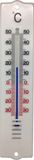 Natuurlijkerleven Kunststof thermometer 20cm - wit - gerecycled plastic