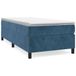 Boxspring Boxspring avec matelas velours bleu foncé 80x200 cm
