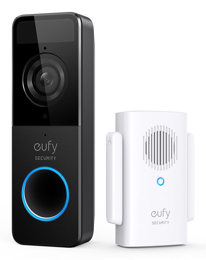 Eufy Video Doorbell 1080p - Draadloos - Zwart/Wit