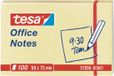 Tesa 57656 - Rectangular - Yellow - 50 mm - 75 mm - 100 sheets