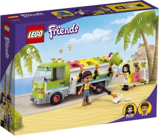 LEGO Friends 41712 Recycle Vrachtwagen - Bouwset voor Kinderen vanaf 6 Jaar