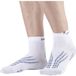 Monnet Sokken X-Light Wit Grijs Gestreept Unisex Schoenmaat 41/42