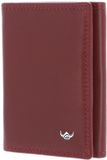 Golden Head Leren portemonnee Polo RFID Protect Minischeintasche 1011 Rot donkerrood