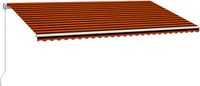 vidaXL Parasol manuel 600 x 300 cm Polyester Orange
