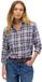 Superdry - Kariertes Flanell-Boyfriend-Hemd - Damen - Blau/Rot