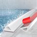 Bande d'arrêt d'eau en silicone 170 cm blanc pour salle de bain et cuisine