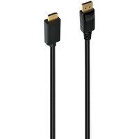 Accsup DisplayPort male naar HDMI male kabel 3 m Zwart