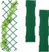 Relaxdays Klimrek voor planten - set van 3 - 180 cm - kunststof - groen