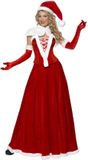 Smiffys Luxe Kerstvrouwpak Miss Santa - Maat M