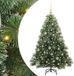vidaXL Sapin de Noël artificiel avec 150 LED, Standard, Vert, 150 cm, PE et PVC