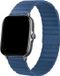 Strap-it Bracelet de montre - Cuir - Convient pour Amazfit Bip - Bleu foncé