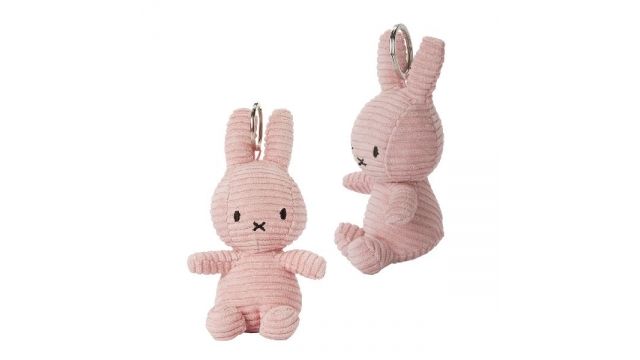 Clementoni Corduroyknuffel Sleutelhanger Roze 10 cm
