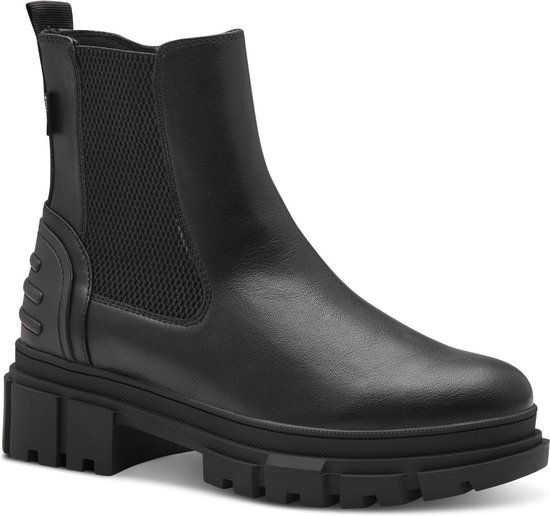 s.Oliver Dames Chelsea boots 5-25421-41 0A1 - Maat 38 EU - Zwart comb - Herfst/Winter 2023