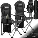 tectake® Set van 2 Stoelen de camping