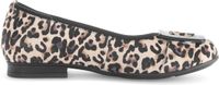Gabor - Dames - Ballerinas - Zwart - Leer - Panterprint - Maat 42.5