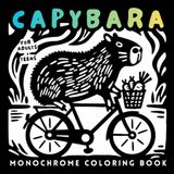 Monochrome Capybara Coloring Book