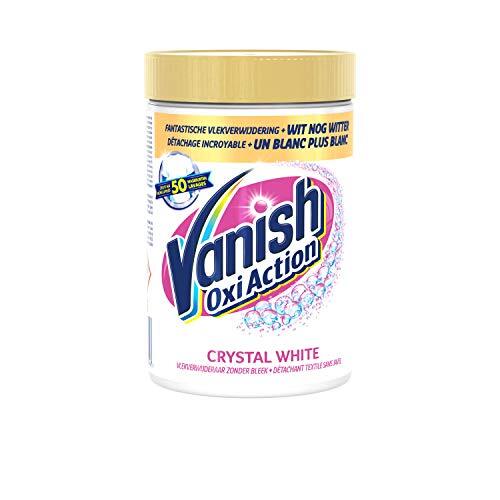 Vanish Oxi Action Crystal White Poeder Vlekkenverwijderaar, Voor witte was, 600 g, White