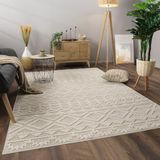 Paco Home Vloerkleed Woonkamer Laagpolig Boho Patroon Scandinavisch 240x340 cm