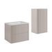 3xE living Ensemble salle de bain vasque + demi-colonne 60 cm, cachemire