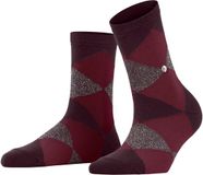 Burlington Glitter Bonnie SSO Sokken Dames Rood Maat 36-41