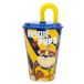 Stor Paw Patrol kinderbeker met deksel en rietje, 430 ml, herbruikbaar glas van robuust kunststof, voor kinderen, lekvrij