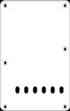 Boston BP-113-W plaque arrière, espacement des cordes 11,2 mm, 1 pli, Stallion standard, 86x138 mm, blanc