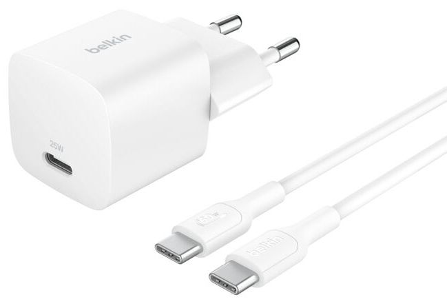 Belkin BoostCharge 25W USB-C PD Charger - White