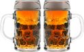 Merkloos Bierpullen/Bierglazen - 0,5 liter - Glas - 2 stuks
