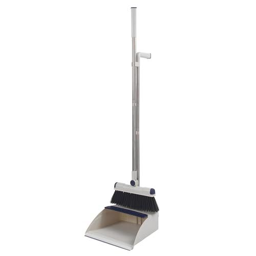 Beldray Deep Clean Long Handled Dustpan & Brush Set - Multi-Surface Floor Sweeper