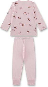 Sanetta Pyjama Dierenprint Lange Mouw Roze Katoen 116