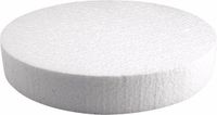 Rayher hobby materialen Rayher Piepschuim schijf/schijven - wit - 25 cm breed en 4 cm dik