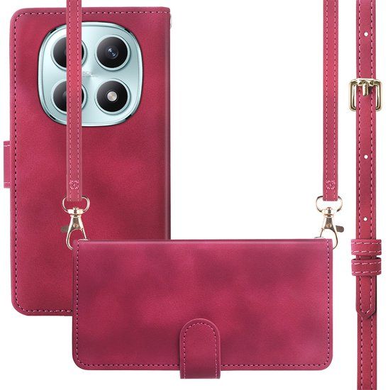 imoshion Bookcase met koord voor de Xiaomi Redmi Note 15 (4G) - Rood