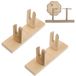 Ensemble de 2 supports pliables en bois pour éventails à main