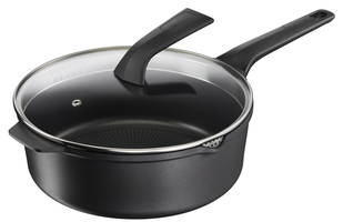 Tefal Robusto Hapjespan - 26 cm - Zwart - Met Deksel