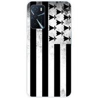 Oppo Siliconen hoesje compatibel met de Oppo A16 Bretagne vlag