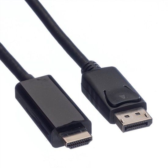 Goobay DisplayPort naar HDMI Kabel - 2m - 4K 60Hz - Zwart
