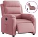 vidaXL Fauteuil elektrisch fluweel roze