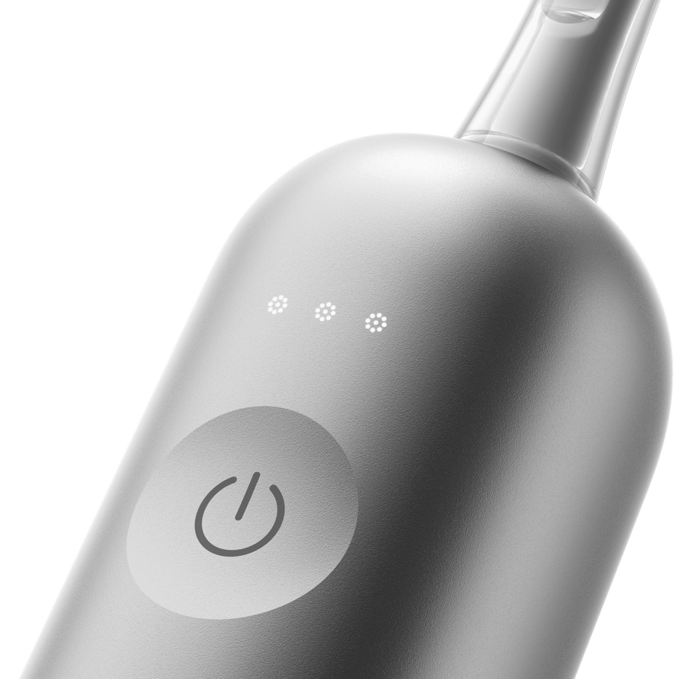 Laifen Wave Elektrische Tandenborstel - Aluminium Zilver - 3 Opzetborstels - 66000 Bewegingen/min - 120min Batterijduur