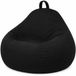 Bananair - Pouf poire - Housse amovible - Adultes & Enfants - Noir - 80 x 70 cm