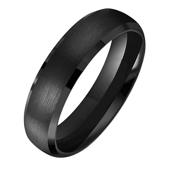 TJ Tom Jaxon Tom Jaxon heren ring Wolfraam Mat Zwart 6mm-20mm