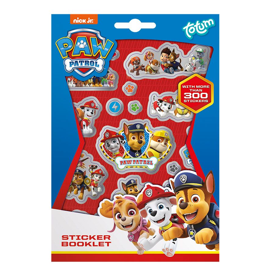 Totum Paw Patrol Sticker Book 4 Sheets - 3+ Years
