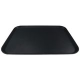 Grunwerg Super Plastic Rubberen, Antislip-Voedselbakje, Rechthoekig, 55 x 40 cm, Zwart
