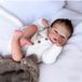 Reborn-pop, modèle garçon, 45 cm, yeux ouverts, en vinyle, fait main