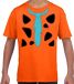 Bellatio Decorations Fred Holbewoner Carnaval Verkleed T-shirt Oranje Jongens en Meisjes - Carnaval Kostuum Kind 158/164